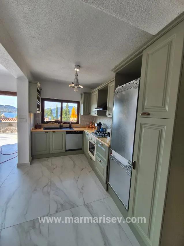 In Selimiye, 2+1 Seeblick-maisonette-wohnung, Freistehendes Haus Aus Stein Zum Verkauf