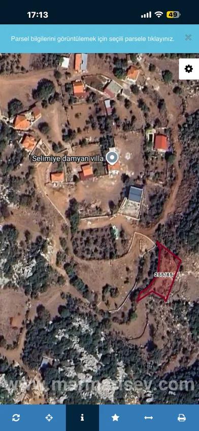 Marmaris Selimiye Dorf In einer für die Investition geeigneten 773 m2 großen verkaufsbaren Fläche Land