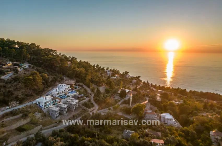 In Faralya eine Villa mit Meeresblick