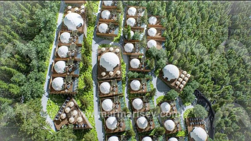 Marmaris Çetibelinde Wald Innerhalb 13.500 m2 Privat Nutzungsbereich