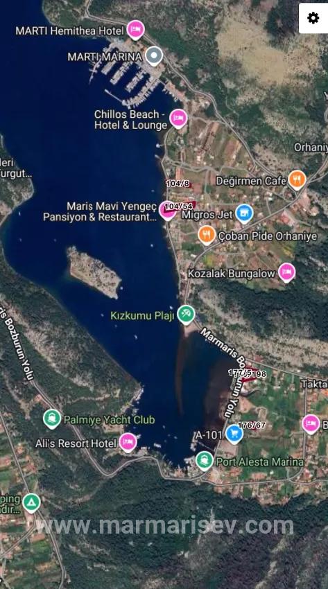 Feld Zu verkaufen in Orhaniye Bz. Marmaris - Feld-Zonierung - 1.250 m²