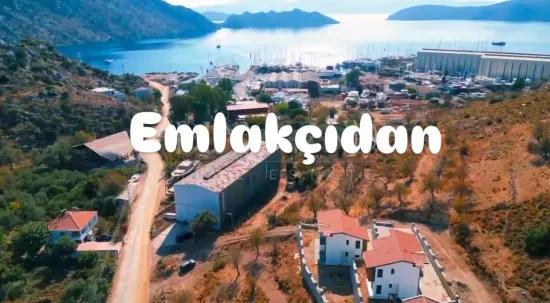 Marmaris Bozburun Stadtteil In dem atemberaubenden Meeresblick 4+1 Null 170 m2 satılık Villa