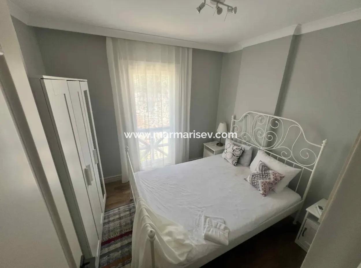 3 Zimmer 1 Wohnzimmer 140M2 2 Villen Zum Verkauf Mit Pool Mit Herrlichem Meerblick Im Viertel Selimiye Im Bezirk Marmaris