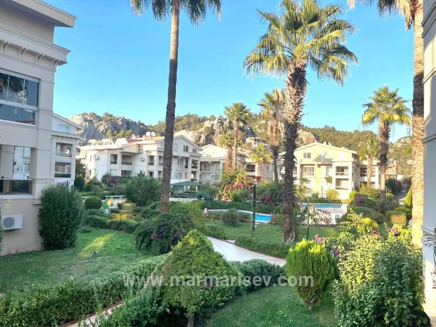 Marmaris's most prestigious site for sale 3+1 upper duplex apartment