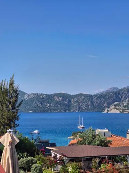 In Selimiye, A 2+1 Sea View Detached Stone House For Sale