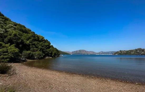 Marmaris Orhaniye neighbourhood has a 6000 m2 Private Jetty existing for sale bay