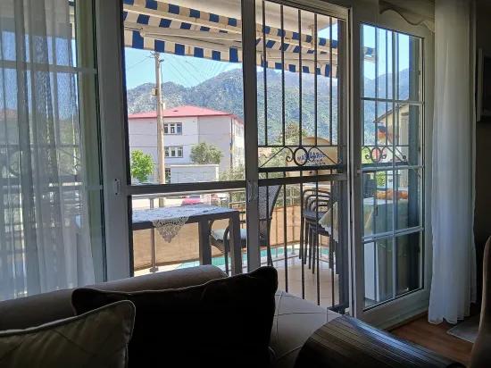 Detached Entrance Pool In the Complex 2+1 For Sale Duplex Apartment İçmeler