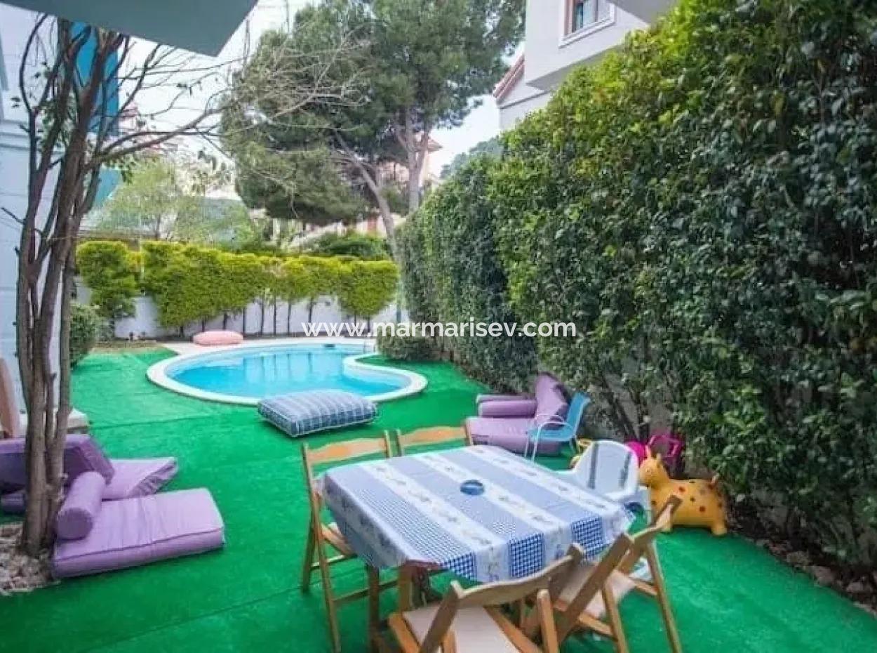 The Area Of Marmaris Armutalan Detached Villa For Sale 4 Rooms 1 Living Room Triplex Villa Fully