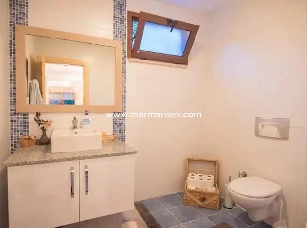 The Area Of Marmaris Armutalan Detached Villa For Sale 4 Rooms 1 Living Room Triplex Villa Fully