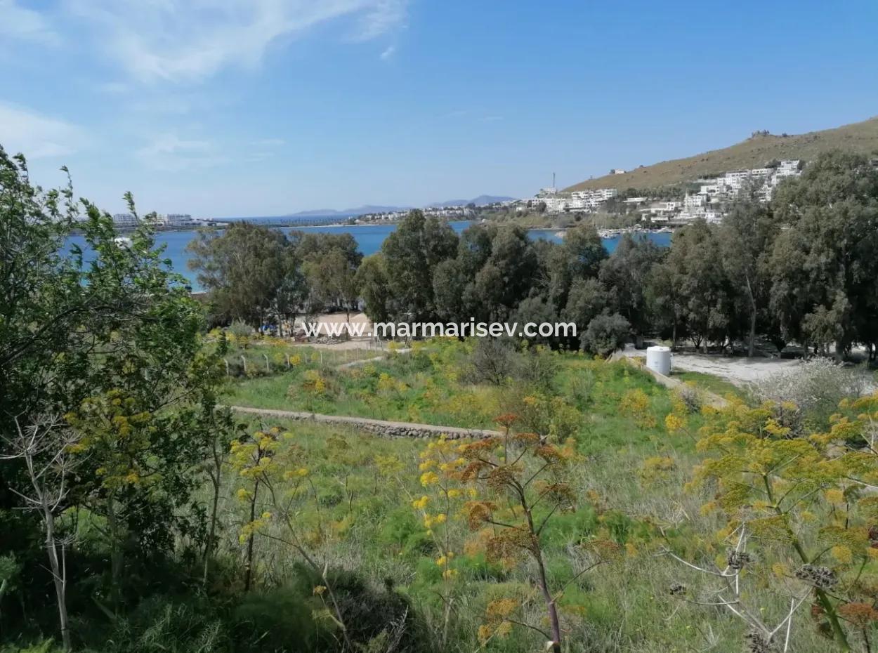 Land For Sale With 4000M2 Tourism Development By The Sea In Bodrum Akyarlar