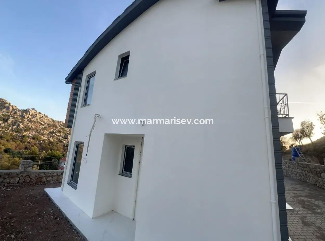 Villa For Sale In Marmaris Bozburun Neighborhood With Sea View, Fully Detached Garden, Parking Lot
