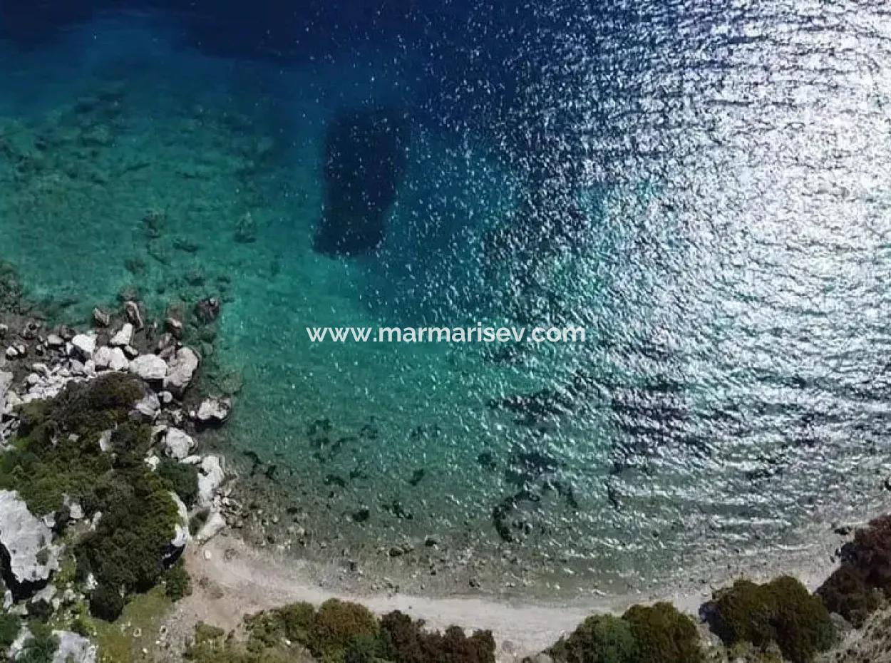 Field For Sale In Marmaris Söğüt Village With 500 M2 Sea View 20 Meters To The Sea