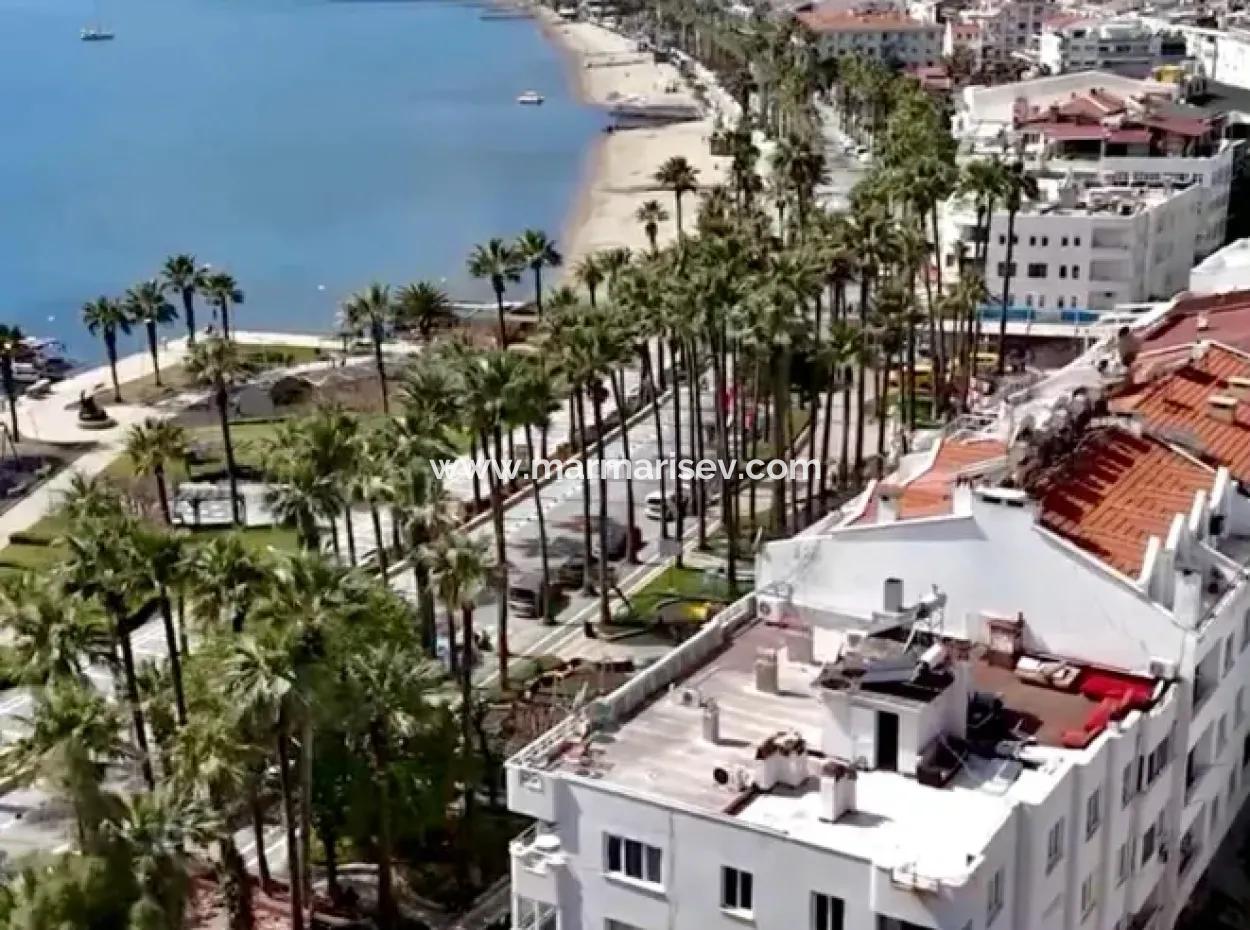 2 Rooms 1 Living Room 106M2 Mansion Apartment For Sale In A Magnificent Location By The Sea In The Center Of Marmaris