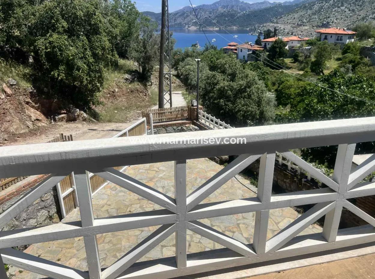 3 Rooms 1 Living Room 140M2 2 Villas For Sale With Swimming Pool With Magnificent Sea View In Selimiye Neighborhood Of Marmaris District