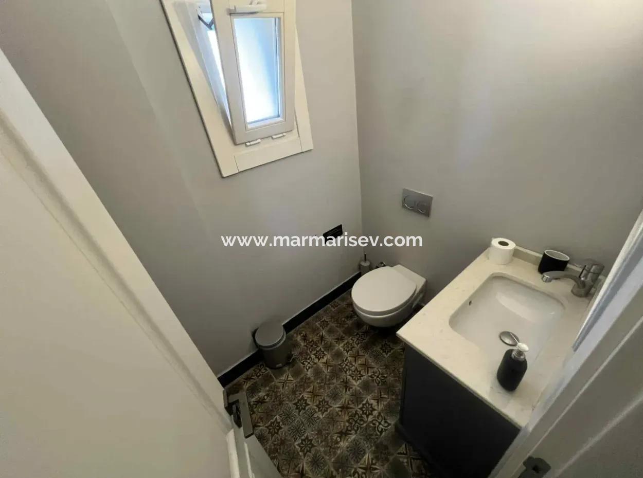 3 Rooms 1 Living Room 140M2 2 Villas For Sale With Swimming Pool With Magnificent Sea View In Selimiye Neighborhood Of Marmaris District