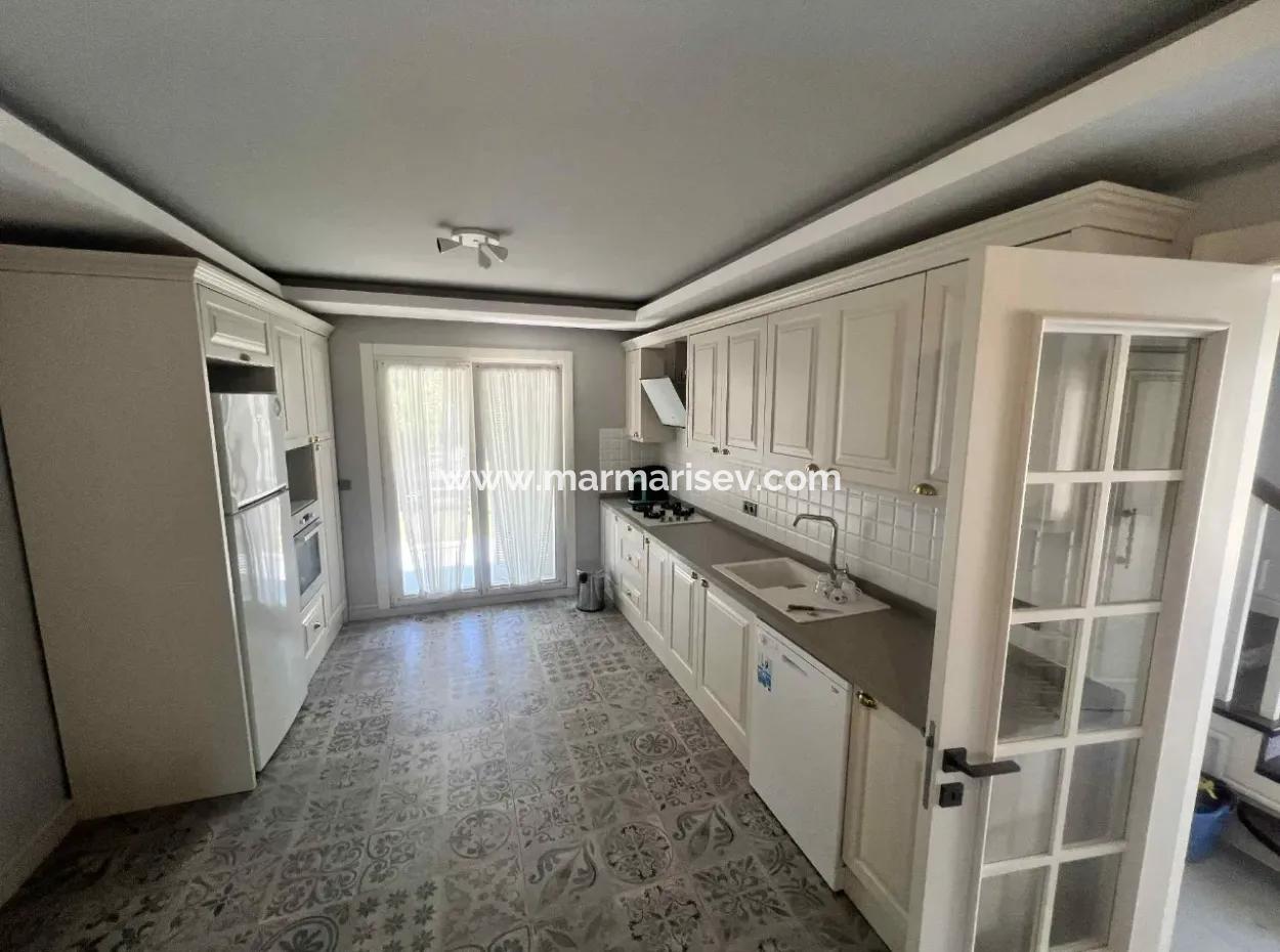 3 Rooms 1 Living Room 140M2 2 Villas For Sale With Swimming Pool With Magnificent Sea View In Selimiye Neighborhood Of Marmaris District