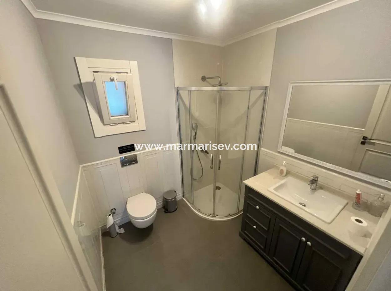 3 Rooms 1 Living Room 140M2 2 Villas For Sale With Swimming Pool With Magnificent Sea View In Selimiye Neighborhood Of Marmaris District