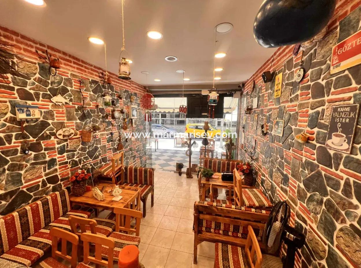 Shop For Sale In The Bustling Center Of Marmaris With Ready Customers With Its Unique Concept