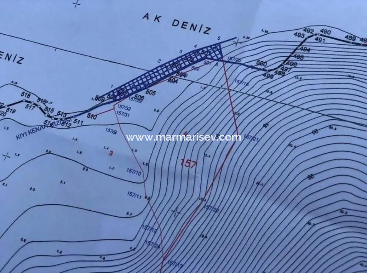 The Land For Sale From Marmaris Near The Sea Plot Hotels,Marina,Yacht Club Land 4000 M2