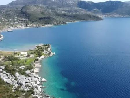 Sea View Land For Sale In Söğüt Village Of Marmaris District, Suitable For Investment 50 Meters From The Sea