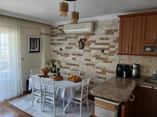 с отдельным входом и бассейном в комплексе 2+1 на продажу дуплекс квартира İçmeler