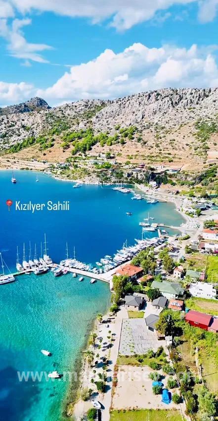 Söğüt köyünde denize sıfır 1500m2 Özel mülk