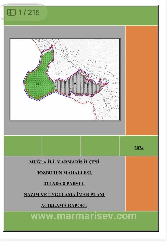 Marmaris Bozburun Mah. Satılık Arsa - Ticari İmar Durumlu - 32.000 m²