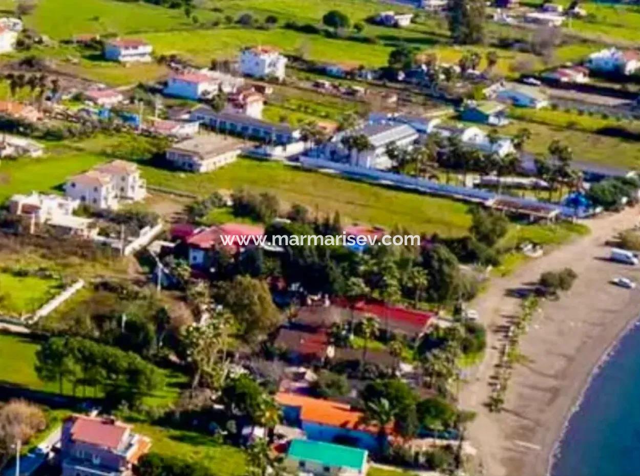 Marmaris Hisarönü Koyunda Denize Sıfır 6500M2 Turizm Alanı İçerisinde Satılık Arsa