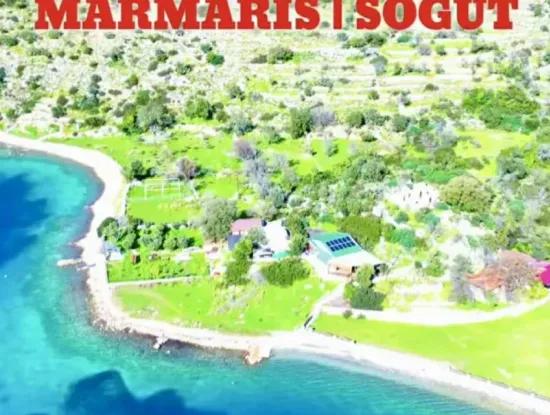 Emlakçıdan Marmaris Söğüt Köyünde Denize Sıfır 290M2 Satılık Tarla