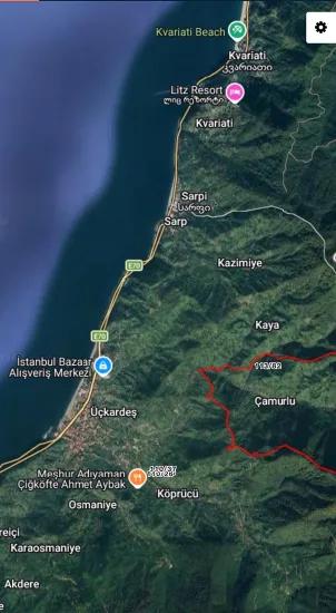 Hopa Kemelpaşa Köyünde 650 M2 Yolu Olan Çay Bahçesi